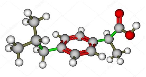 Ibuprofen molecular structure — Stock Photo © Leonid_Andronov #12083963