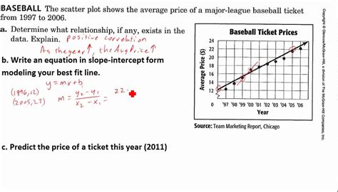 5 Minute Math: Best fit line in a real-world example - YouTube