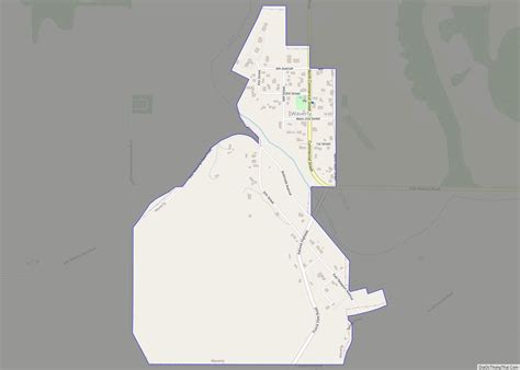 Map of Waverly town, Washington