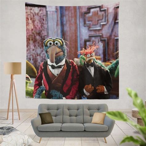 Muppets Haunted Mansion Movie Gonzo Frackles Wall Hanging Tapestry