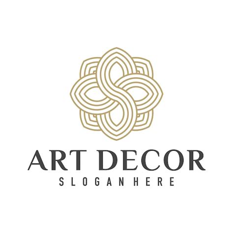 Logotipo de decoração de interiores | Vetor Premium