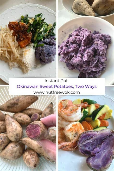 Instant Pot Okinawan Sweet Potatoes, Two Ways - Nut Free Wok