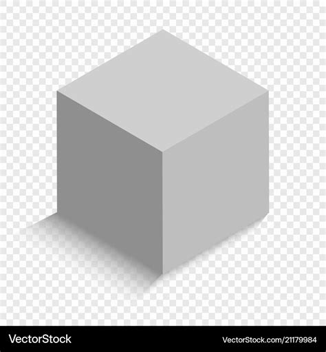 3d cube Royalty Free Vector Image - VectorStock