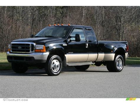 2000 Black Ford F350 Super Duty Lariat Extended Cab 4x4 Dually ...