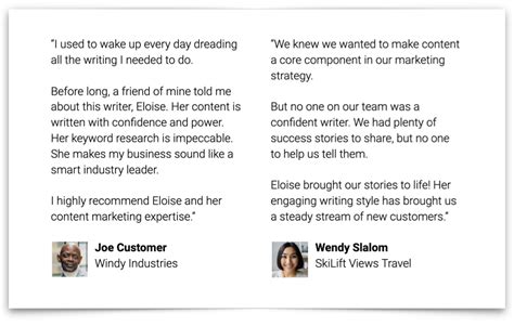 Testimonial Examples: 6 Designs to Highlight Your Expertise - Copyblogger