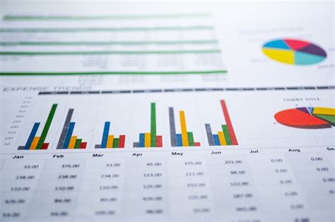 Premium Photo | Chart graph paper. financial, account, statistics, analytic research data ...