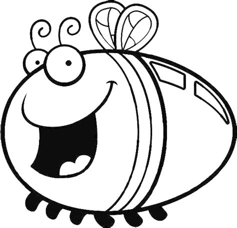 A Very Happy Firefly Coloring Page Fireflies Picture To Draw - (600x627) Png Clipart Download ...