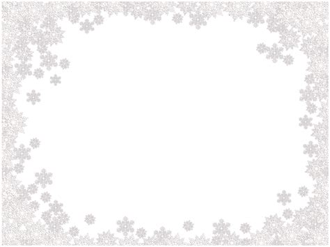 Snowflakes Border Frame Png Image Transparent HQ PNG Download | FreePNGimg