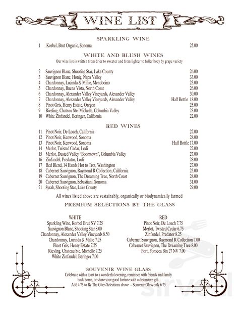 Roosevelt Lodge Dining Room menus in Yellowstone National Park, Wyoming ...