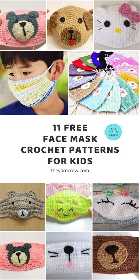 11 Free Face Mask Crochet Patterns For Kids - The Yarn Crew