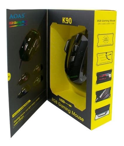 Mouse Gamer K90 Rgb Aoas Rgb | Cuotas sin interés