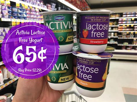 Activia Lactose Free Yogurt JUST $0.65 per 4 pack at Kroger! (Reg Price $2.29) - Kroger Krazy