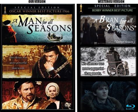 A classic film remade as a Westerosi documentary to teach the Six Kingdoms about Bran's story ...