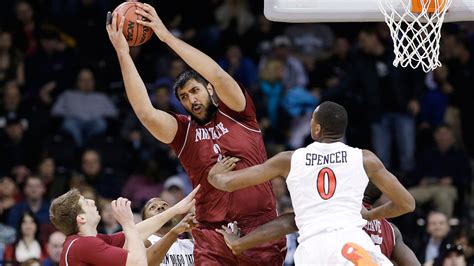 Team Canada’s Sim Bhullar shatters backboard