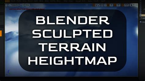 Blender - Sculpted Terrain Heightmap - YouTube