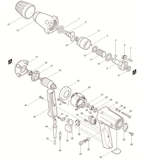 Makita 6905b Parts - 1/2-Inch Square Drive Impact Wrench - Makita Impact Wrench Parts - Makita ...