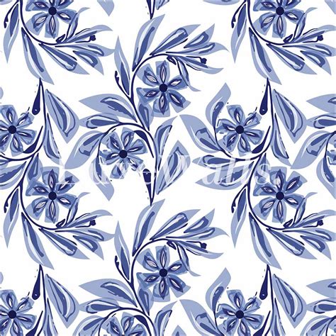 Victoria Blue Wallpaper | Luxe Walls - Removable Wallpapers