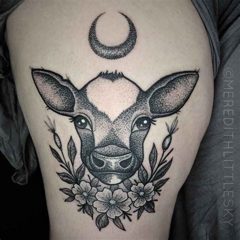 Dotwork Cow Tattoo | Best Tattoo Ideas Gallery