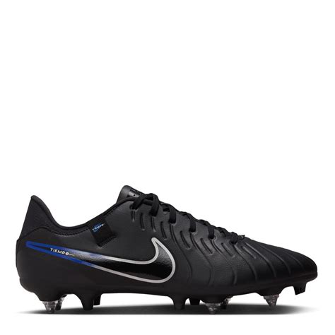 Nike | Tiempo Legend 10 Academy SG-PRO AC Soft-Ground Soccer Cleats | Black/Chrome ...