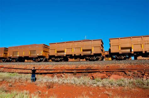 60+ Iron Ore Train Pilbara Australia Stock Photos, Pictures & Royalty ...