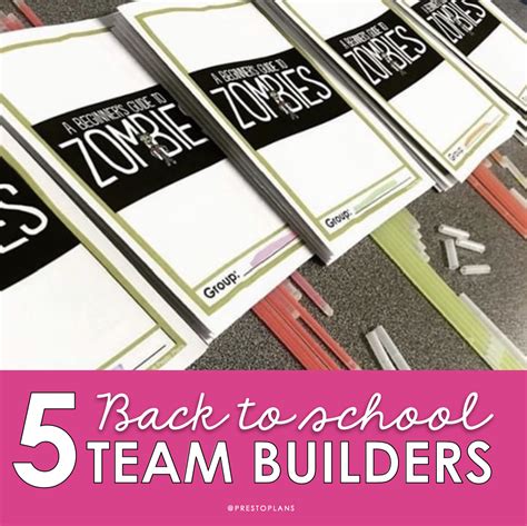 5 Back to School Team Building Activities to Use in Middle School ELA - Presto Plans