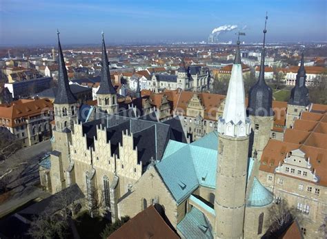 Merseburg from the bird's eye view: View of Castle and the Cathedral of ...