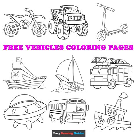 Kids Coloring Pages Transportation