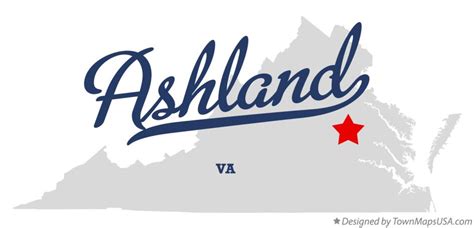 Map of Ashland, VA, Virginia