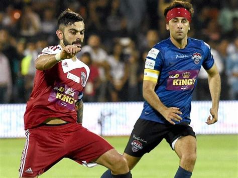 Virat Kohli's All Hearts Draw With Ranbir Kapoor's All Stars in Charity ...