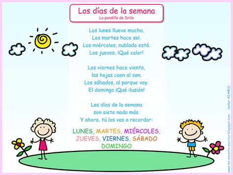 Cancion De Los Meses Del Año Con Pictogramas