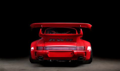 RWB Porsche 911 Rauh-Welt Begriff Red high detail rear low angle ...