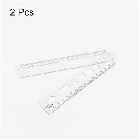 Cheap 2pcs Clear Measuring Tool Folding Metal Ruler Transparent Drafting Tools Office | Joom