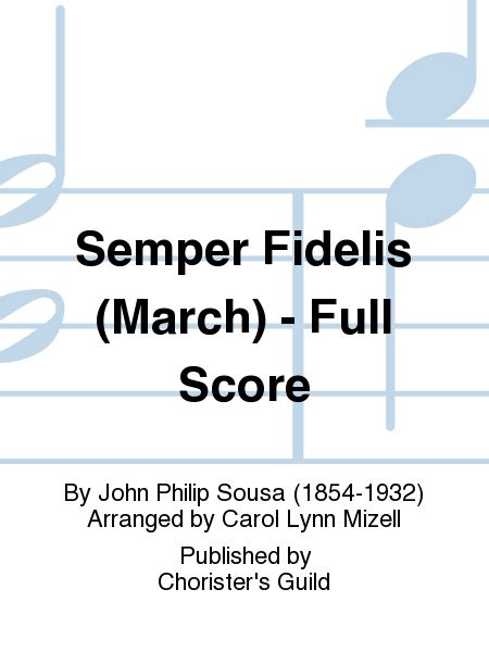 Semper Fidelis (March) - Full Score - forzandoArts