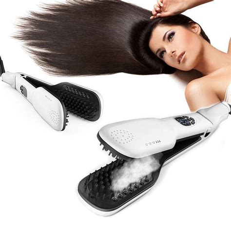 Steam Hair Straightener, Salon Steam Hair Straightening Double Plate ...