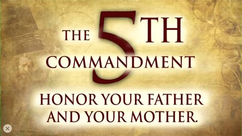 The 10 Commandments Series Honor Your Father And Your Mother! Exodus 20 ...