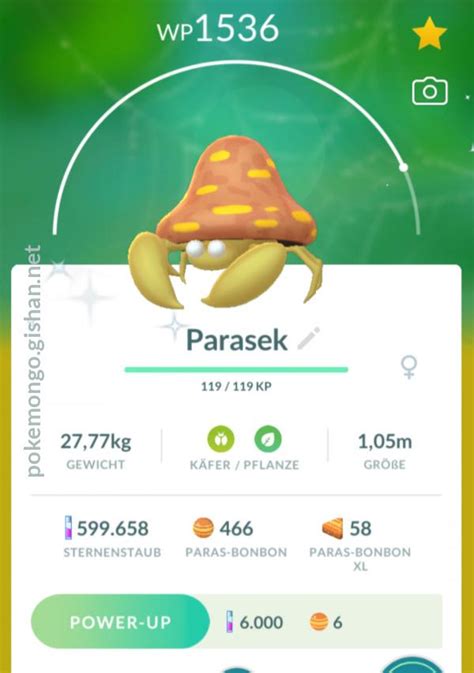 Shiny Parasect - Pokemon Go