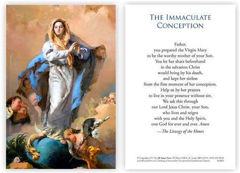 Prayer To Immaculate Conception - CHURCHGISTS.COM