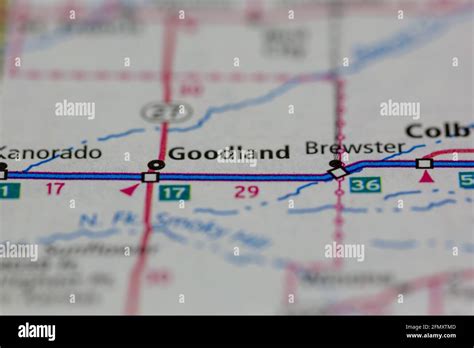 Goodland kansas map hi-res stock photography and images - Alamy