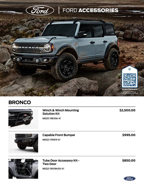 2021 Bronco Parts & Accessories Guide (Including Pricing & Part Numbers) | Bronco6G - 2021+ Ford ...