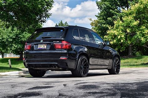 BMW X5M E70 Black with Vossen HF-3 Aftermarket Wheels Wheel | Wheel Front