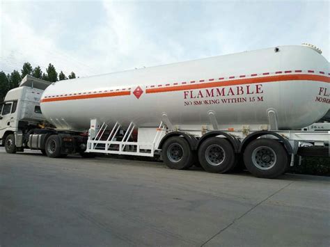 3 Axle 30 - 70m3 LPG Tank Semi Trailer Truck (Design as ASME ADR Tanker)