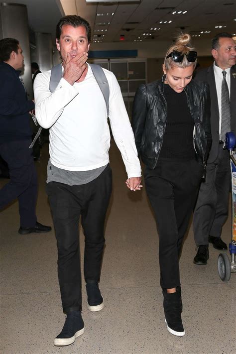 Sophia Thomalla and Gavin Rossdale at LAX -02 | GotCeleb