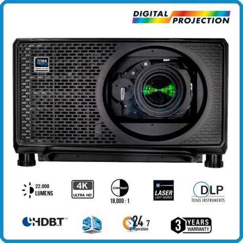 Digital Projection Titan 26000 4K-UHD 3DLP Laser Projector ( 25,000, 4K-UHD )