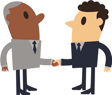 Free Business Shake Hand Simple Cartoon Of Shaking - Shake Hands Cartoon Clipart - Full Size ...