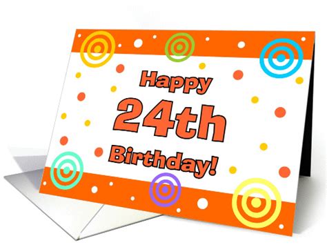 Happy 24th Birthday card (246881)