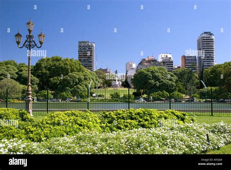 Parks along Avenida Libertador Buenos Aires, Argentina Stock Photo - Alamy