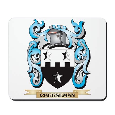 Cheeseman Coat of Arms - Family Crest Mousepad by Johnny-Rico - CafePress