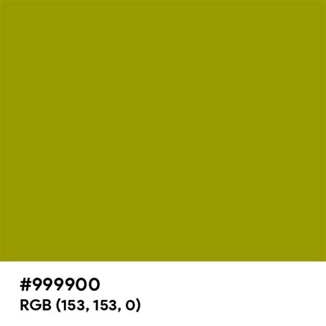 #999900 color name is Dark Yellow