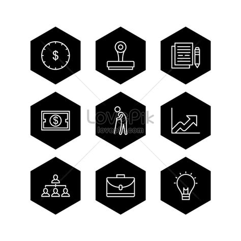 9 icons of business illustration image_picture free download 450053148 ...