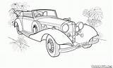 Dibujo Para Colorear  Coches Antiguos sketch template